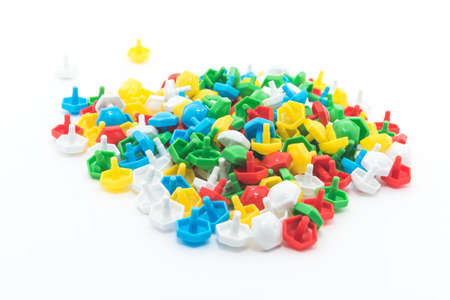 Children's mosaic. Isolated over white backgroundの写真素材