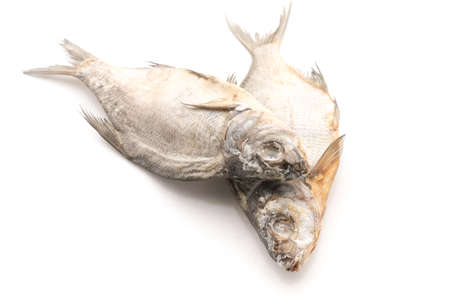 Dried fish isolated on white background for any purpose