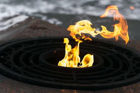 Eternal flame in the memorial complex for all purposesの写真素材