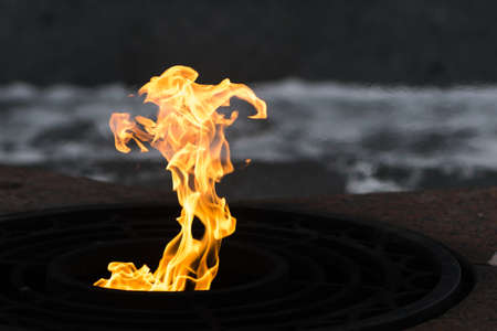 Eternal flame in the memorial complex for all purposesの写真素材