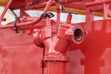 Hydrant and ladder of old fire engine for any purpose