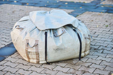 A packed balloon in the bag for all purposesの写真素材