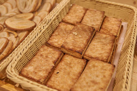 Puff biscuits in the store For any purpose