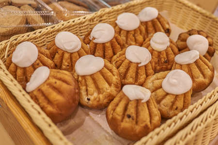 Rum Baba, a confectionery product in the store. For all purposes