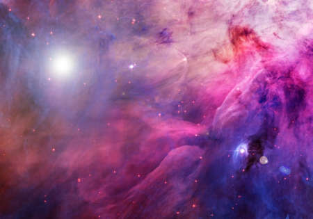 A beautiful galaxy, with stars, nebulae, and glow. Elements of this image were furnished by NASA. For any purpose.の写真素材