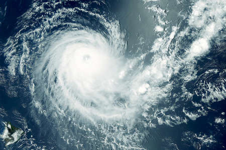 Atmospheric cyclone from space. Elements of this image were furnished by NASA. For any purpose.