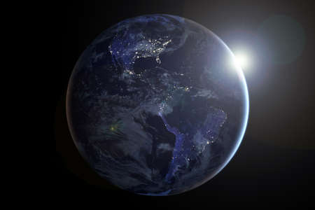 Planet earth from space.