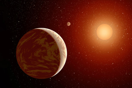 The sun is swallowing the planet.