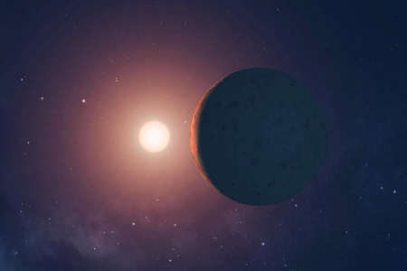 The sun is swallowing the planet.