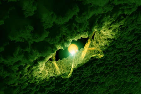 Supernova in the nebula.の写真素材