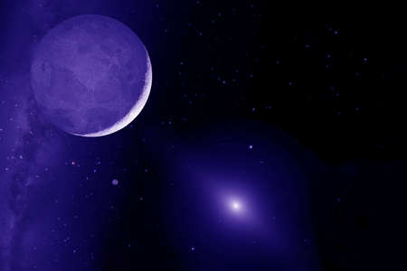 Lonely exoplanet in deep space.