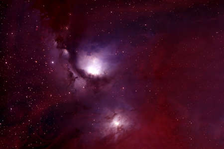 A distant cosmic nebula in deep space.