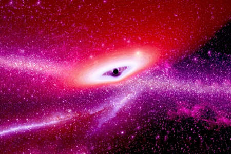 A black hole absorbs matter and time.