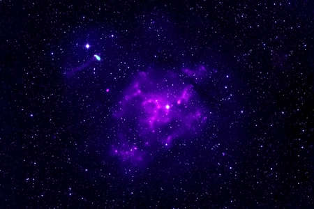 Deep space, with stars and spirals.