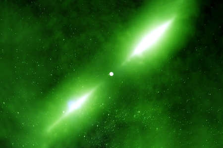 Pulsar in green.の写真素材