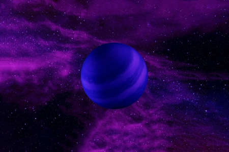 Exoplanet in deep space.
