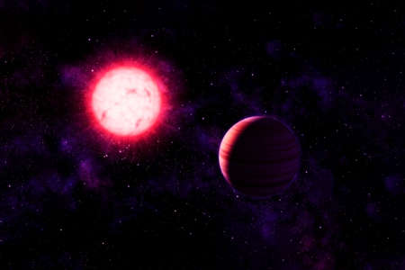 Exoplanet in deep space.の写真素材