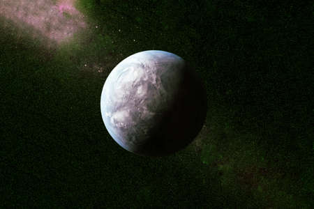 Exoplanet in a far dark space.