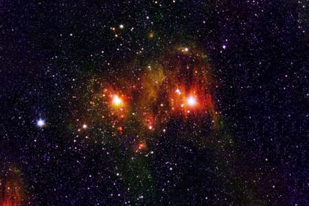 A beautiful colored galaxy.