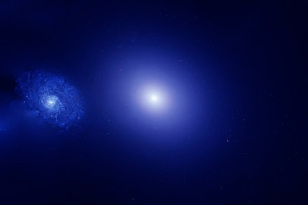 Beautiful blue space. High quality photoの写真素材