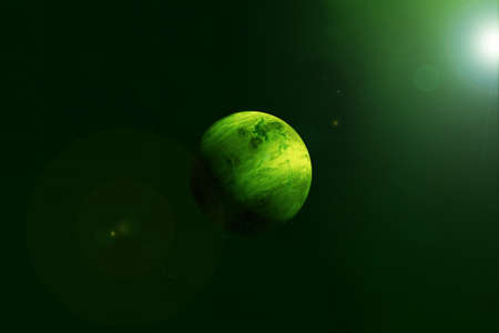 Exoplanet in deep space. Elements of this image were High quality photoの写真素材