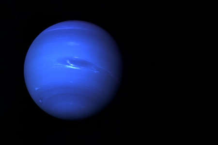 Planet Neptune, on a black background. Elements of this image were furnished by  High quality photoの写真素材