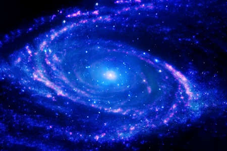 Spiral galaxy, in beautiful colors. Elements of this image were furnished by  High quality photo