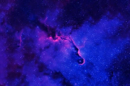 A beautiful, bright space nebula.の写真素材