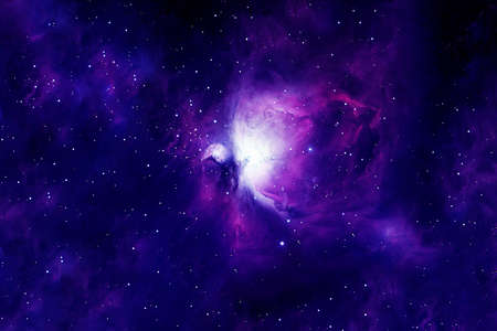 Beautiful multicolored galaxy.