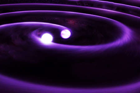 Double star in outer space.