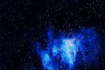 Blue space nebula.
