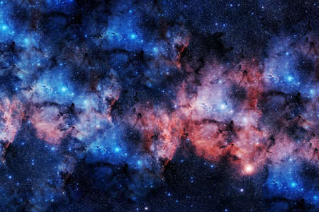Blue space nebula.