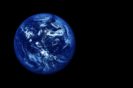 Planet Earth on a dark background. Elements of this image were furnished by NASA.の写真素材