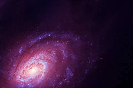 Pink space nebula.