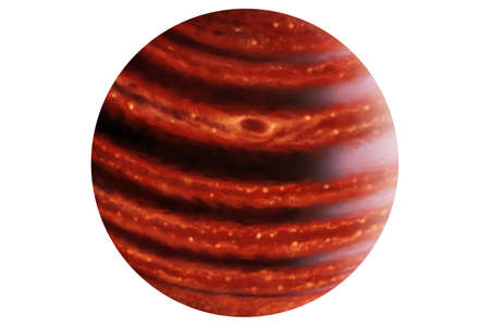 Planet jupiter isolated on white background. Elements of this image were furnished by NASA. high...