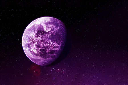 Exoplanet in deep space. High quality photoの写真素材