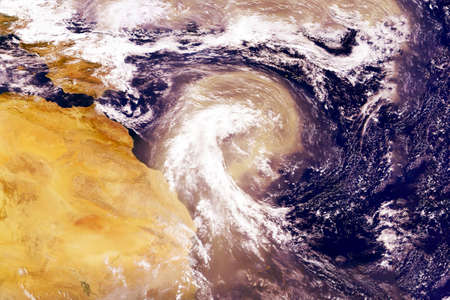 Sandstorm from space.