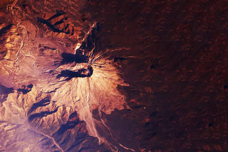 Volcano from space.