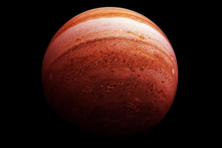 Planet Jupiter on a dark background.