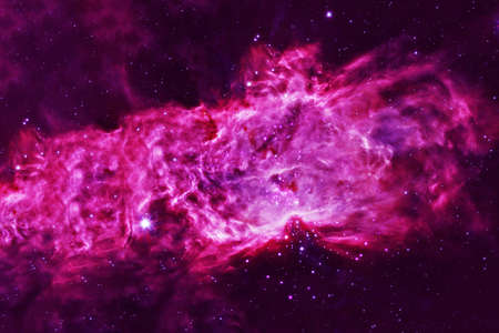 Bright purple space nebula.の写真素材