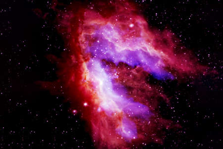 Beautiful purple space nebula.