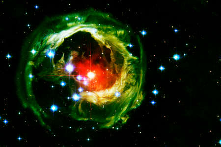 Bright space nebula.