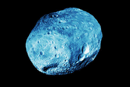 Asteroid on a dark background.