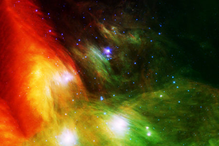 Beautiful bright galaxy.の写真素材