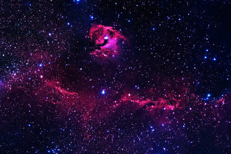A beautiful cosmic nebula with stars. Elements of this image furnishing . high quality photoの写真素材