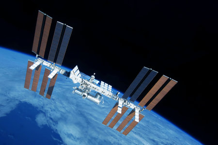 International Space Station in Earth's orbit.