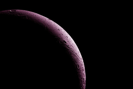 Planet Mercury, on a dark background.の写真素材