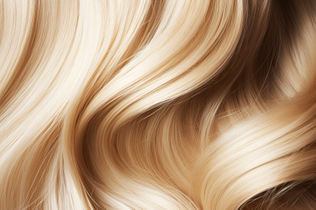 Beautiful blond hair. Generative AIの素材