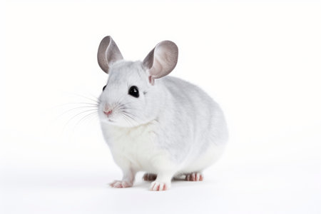 Photo pour Chinchilla on a light background. Generative AI. high quality illustration - image libre de droit