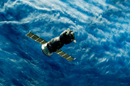 Spaceship. High quality photo